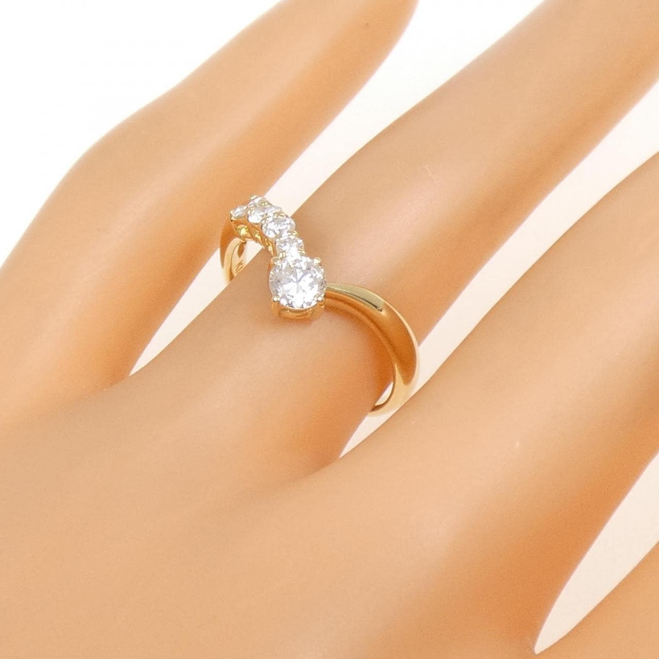 K18YG ダイヤモンド リング 0.52CT