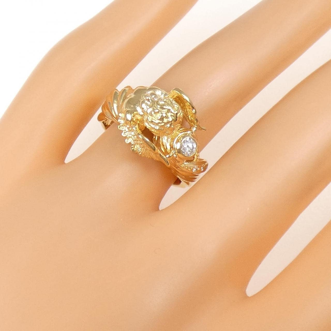 K18YG ダイヤモンド リング 0.12CT