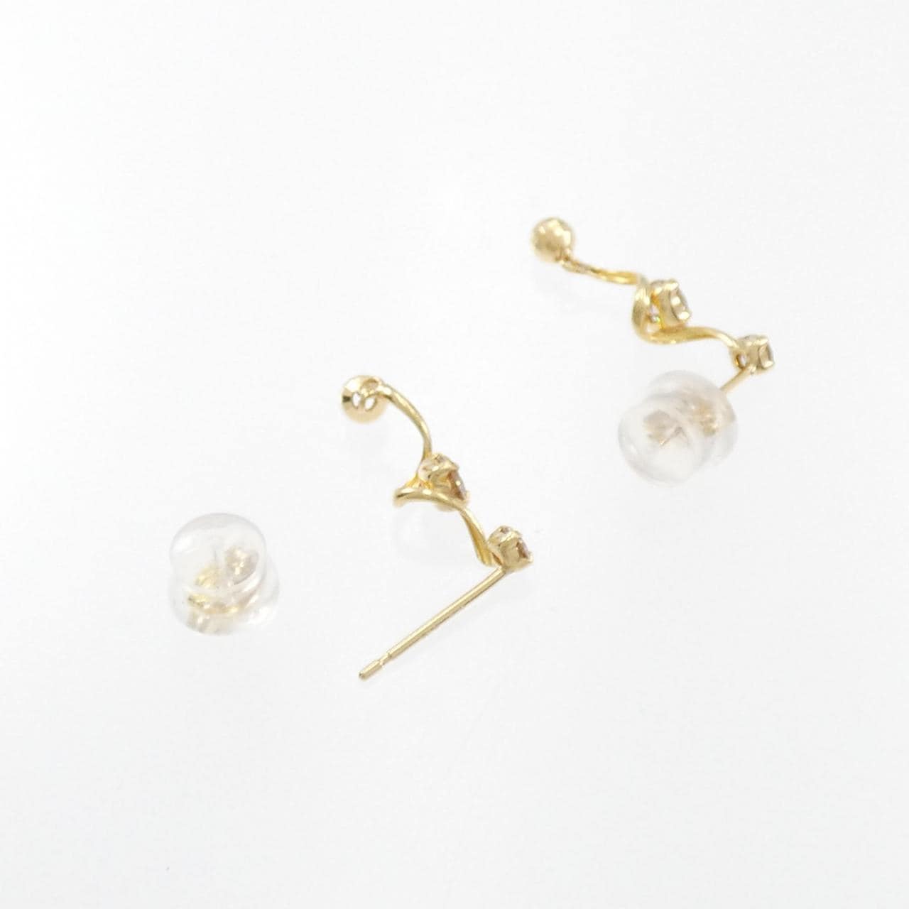 【新品】K18YG ダイヤモンド ピアス 0.30CT