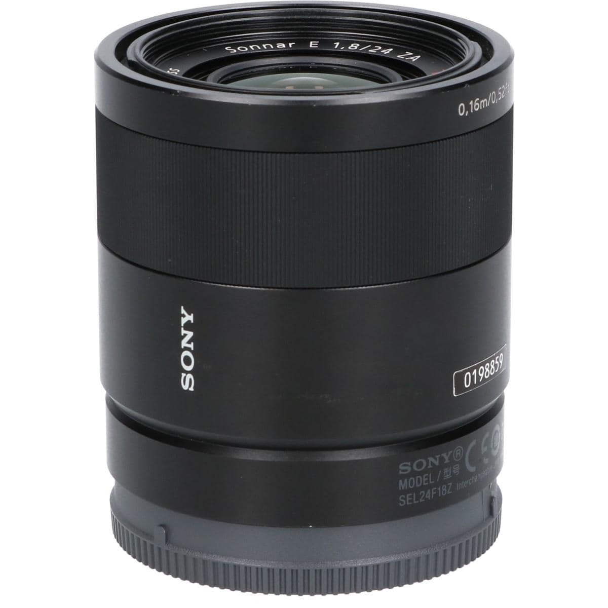 Ｅ２４ｍｍ　Ｆ１．８ＺＡ（ＳＥＬ２４Ｆ１８Ｚ）