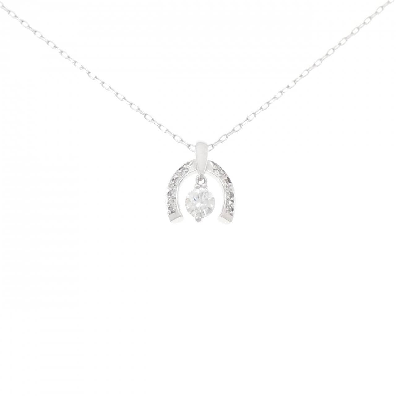 K18WG ダイヤモンド ネックレス 0.35CT