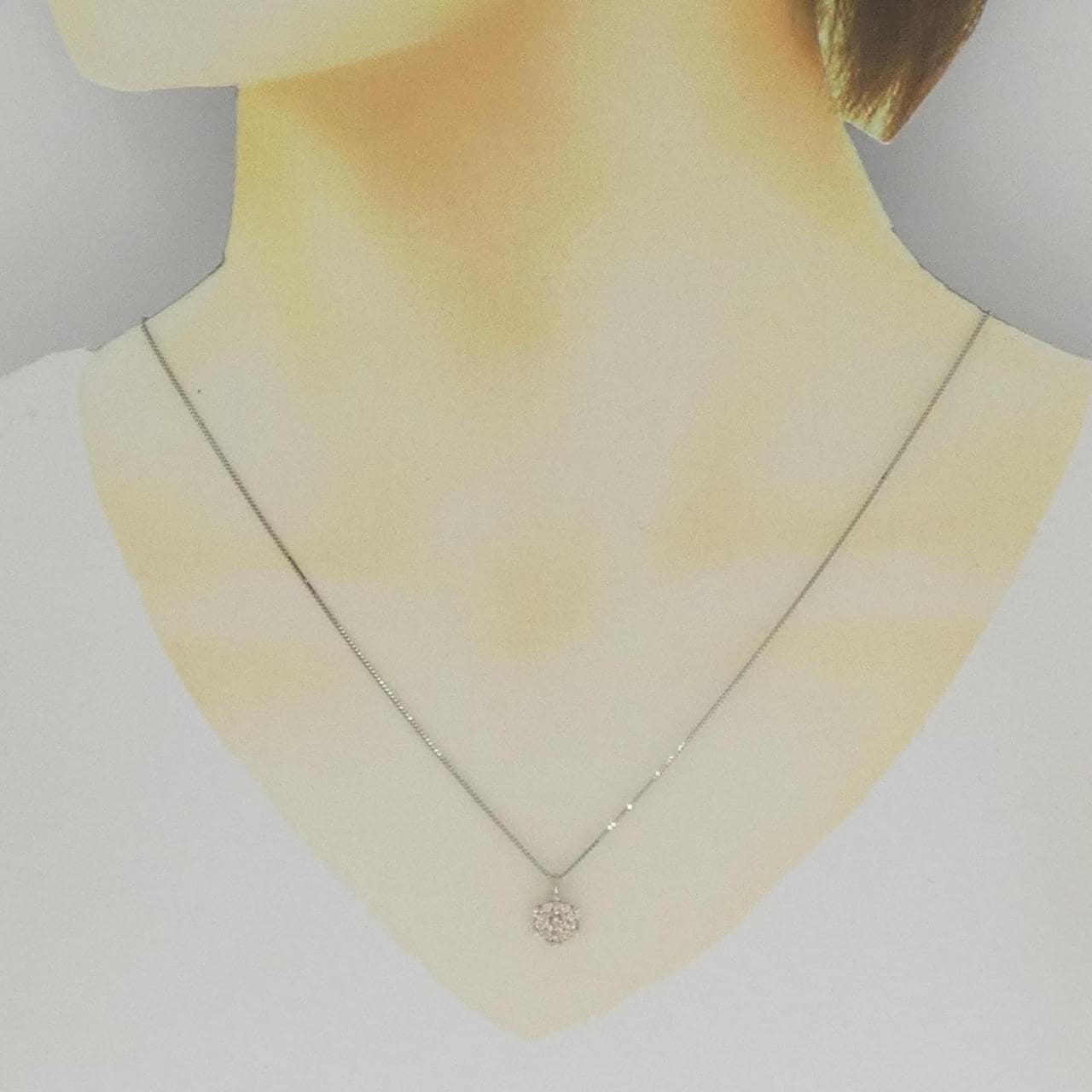 PT900/PT850 ダイヤモンド ネックレス 0.31CT