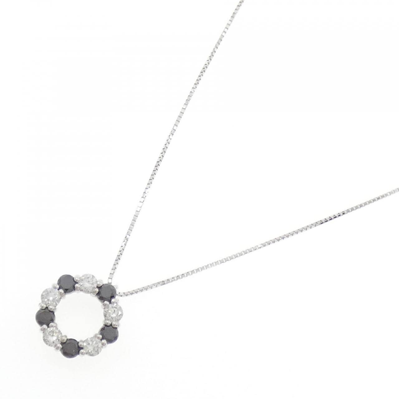 K18WG ダイヤモンド ネックレス 1.00CT