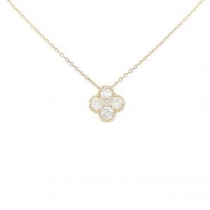 K18YG フラワー ダイヤモンド ネックレス 0.33CT