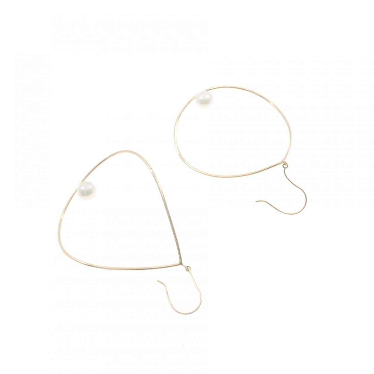 K18YG アコヤパール ピアス 6.1mm