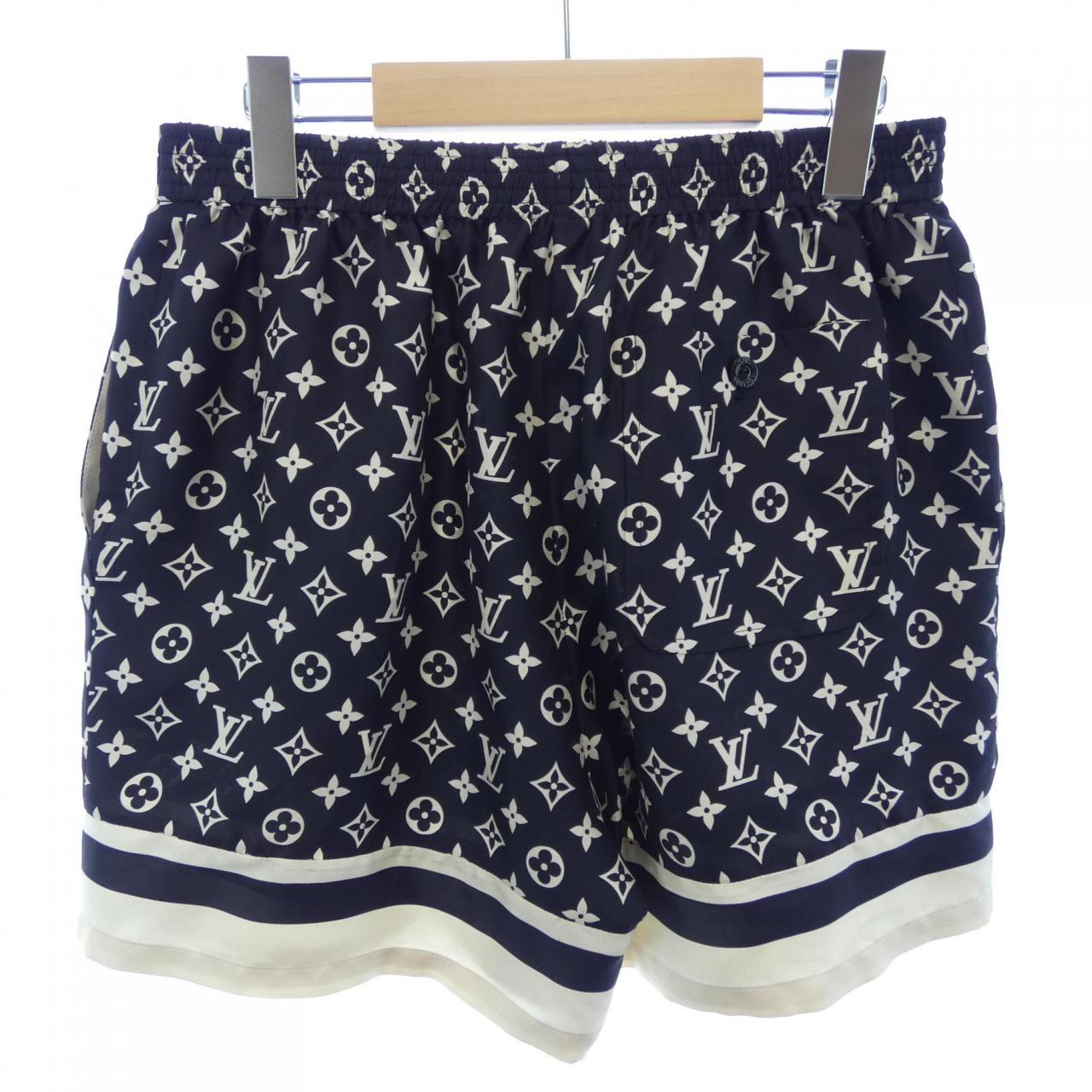 ルイヴィトン LOUIS VUITTON ストライプアクセントモノグラムパジャマショーツ FNPO79TR0 ショートパンツ