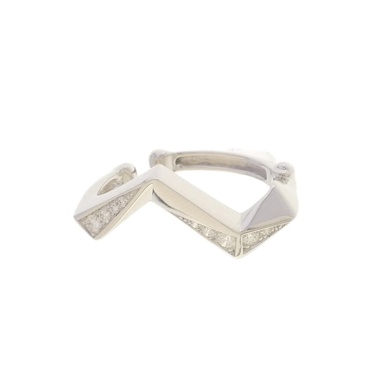 ジュネ ダイヤモンド イヤーカフ 片耳 0.09CT