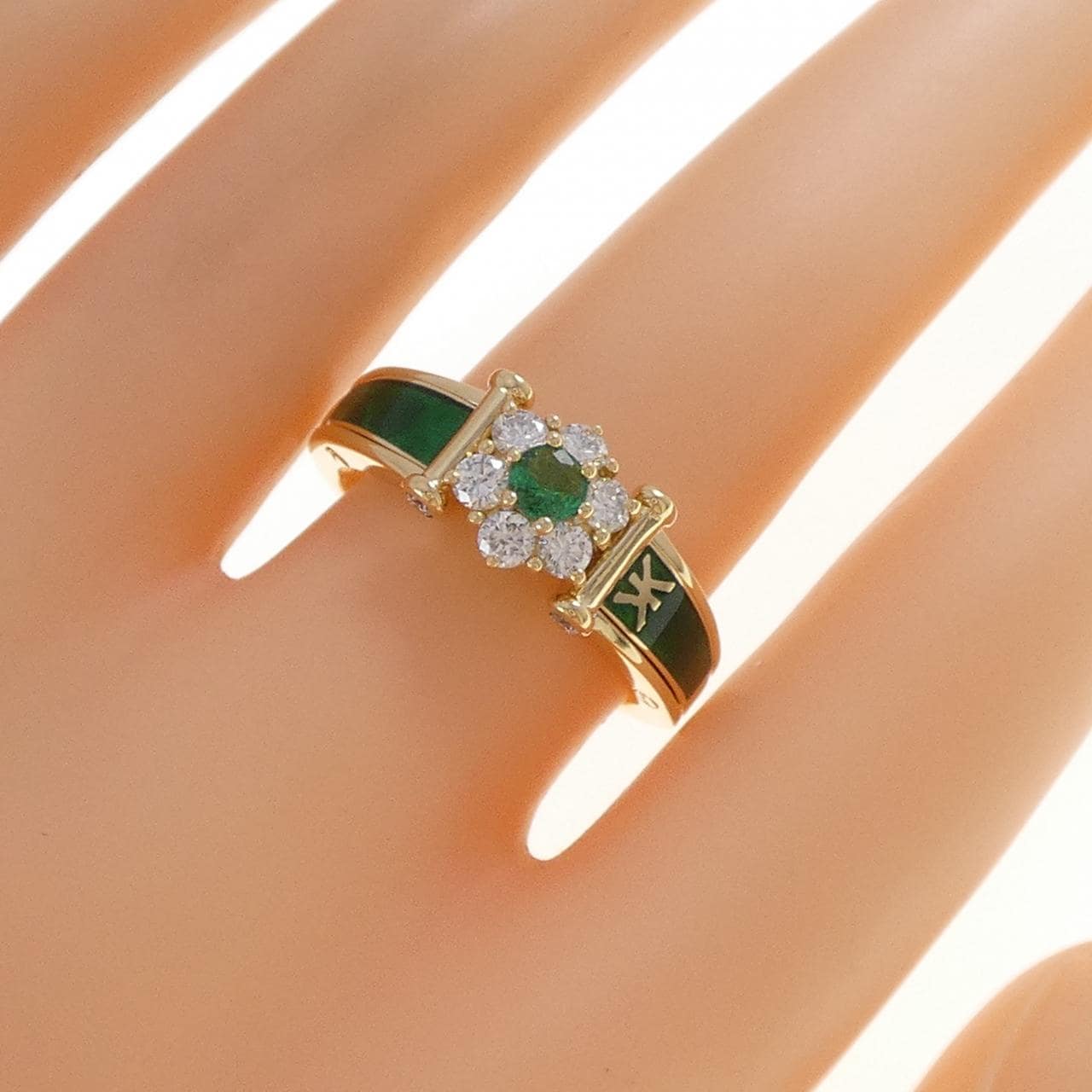 コルロフ エメラルド リング 0.25CT