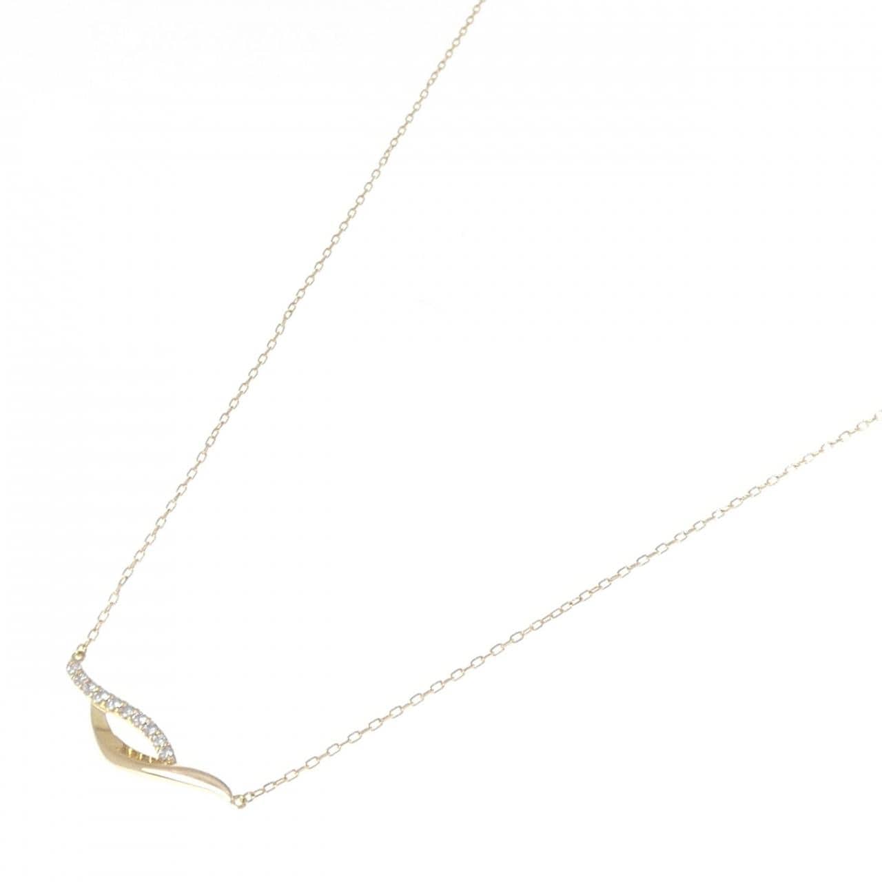 K18YG ダイヤモンド ネックレス 0.12CT