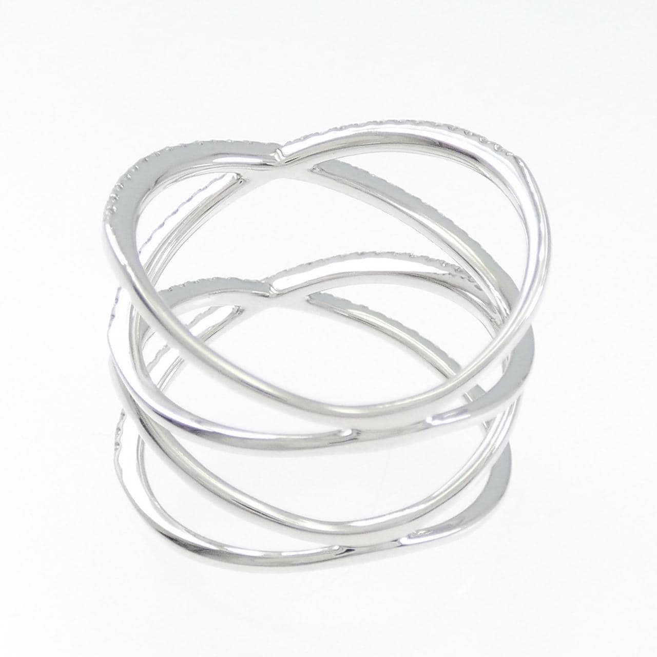 K14WG ダイヤモンド リング