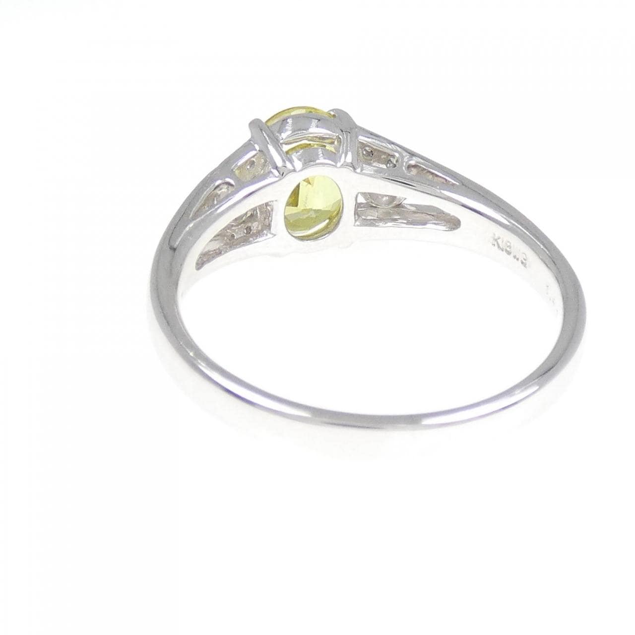 K18WG スフェーン リング 1.47CT