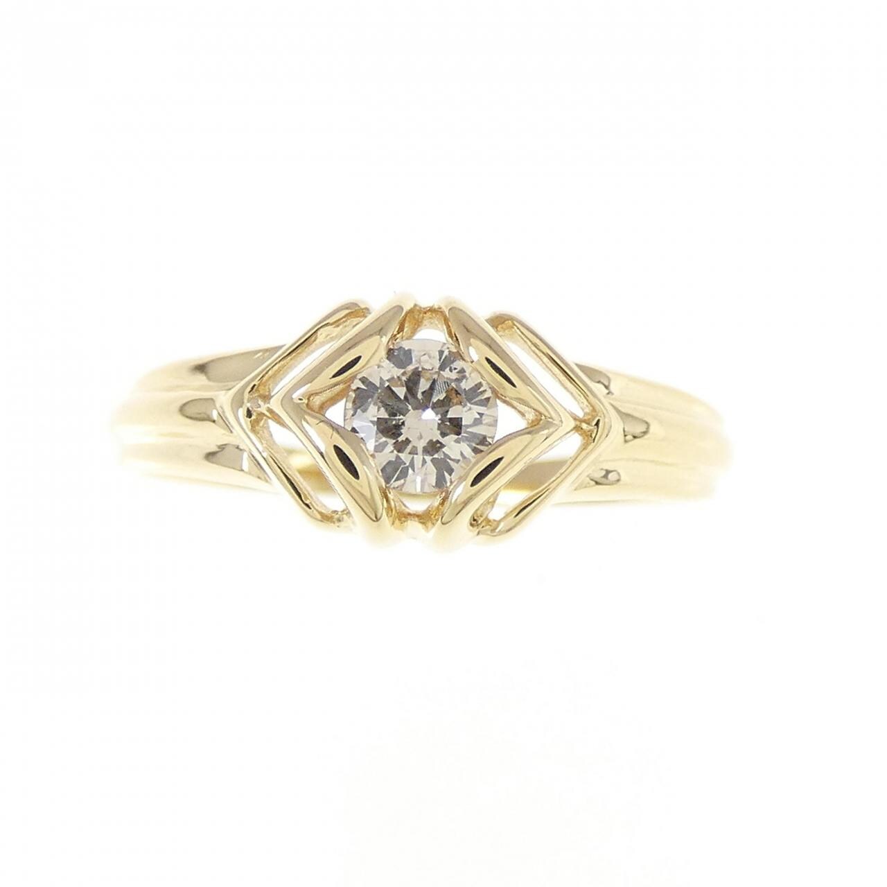 K18YG ダイヤモンド リング 0.20CT