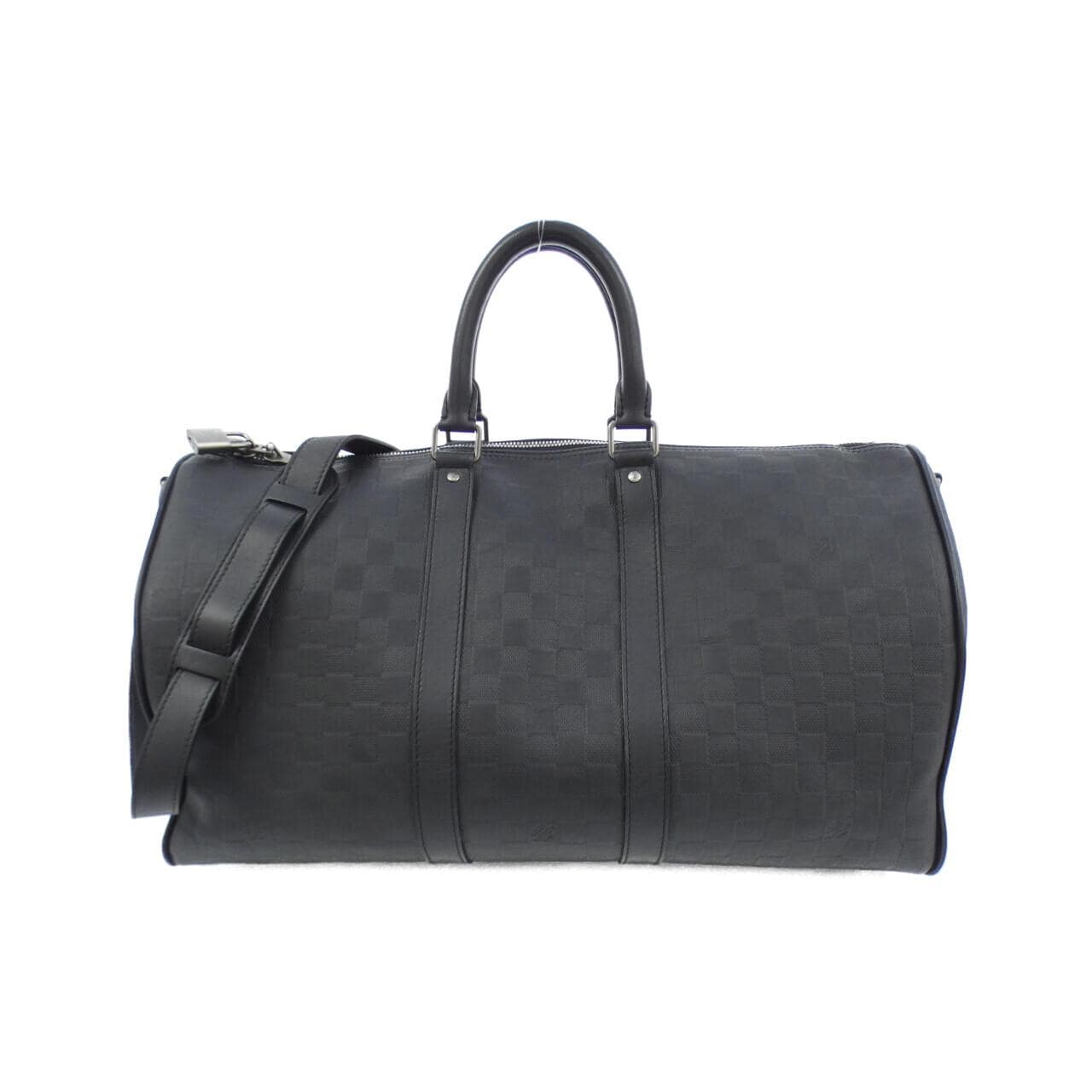 LOUIS VUITTON Damier Infini Keepall Bandouliere 45 厘米 N41145 波士顿包