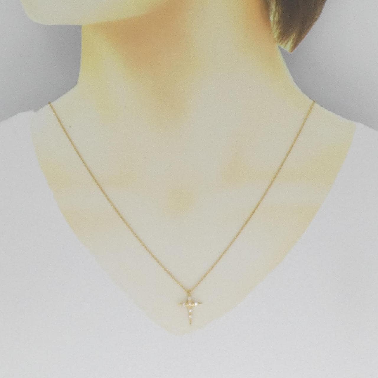 コメ兵｜アーカー エターナルクロス ネックレス 0.1CT｜AHKAH 