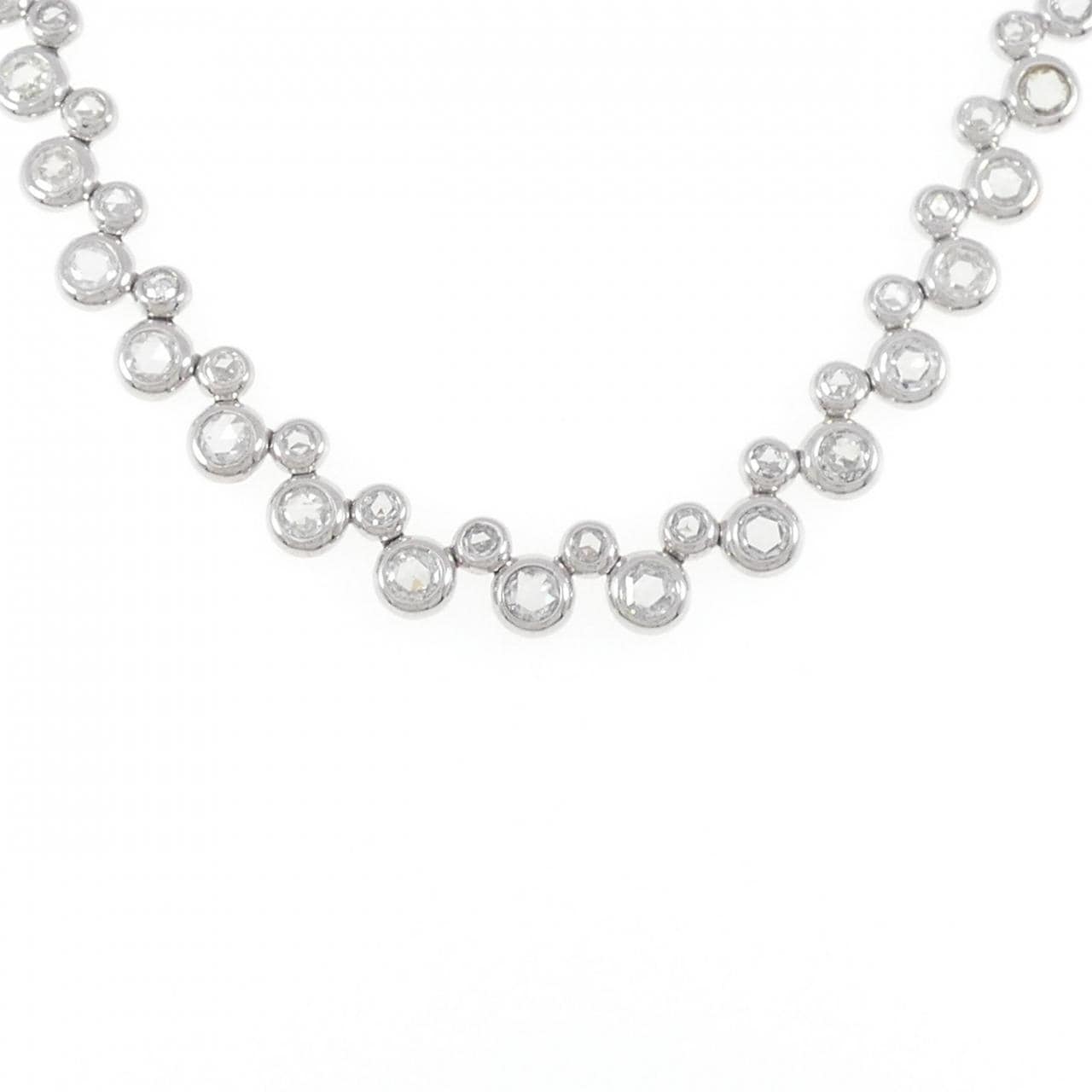 750WG Diamond Necklace 4.21CT