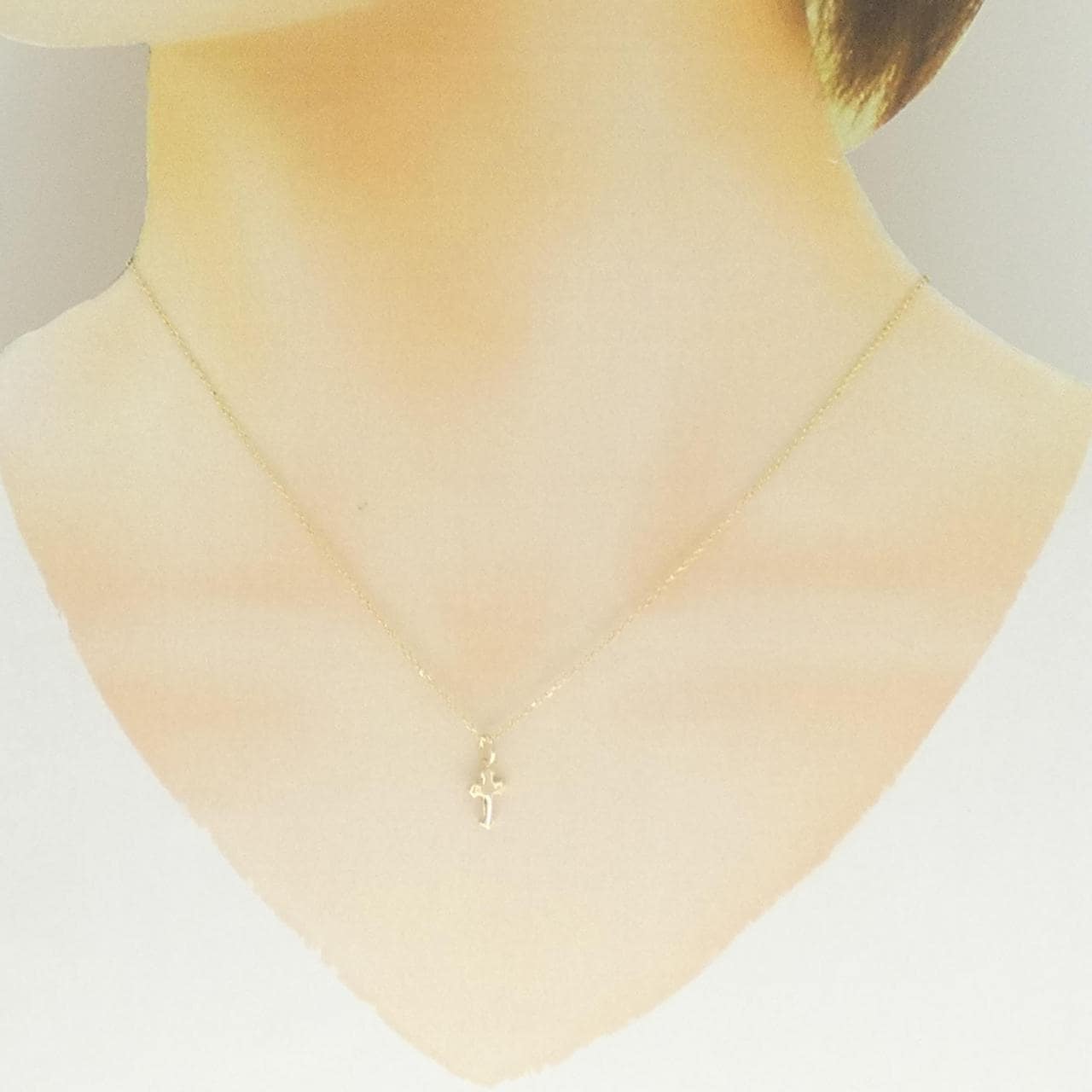 K10YG クロス ネックレス
