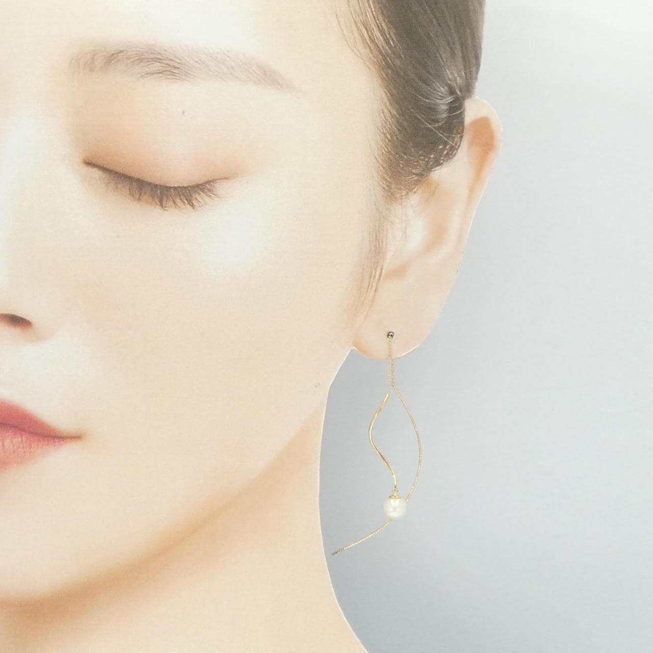 K18YG アコヤパール ピアス 5.9mm