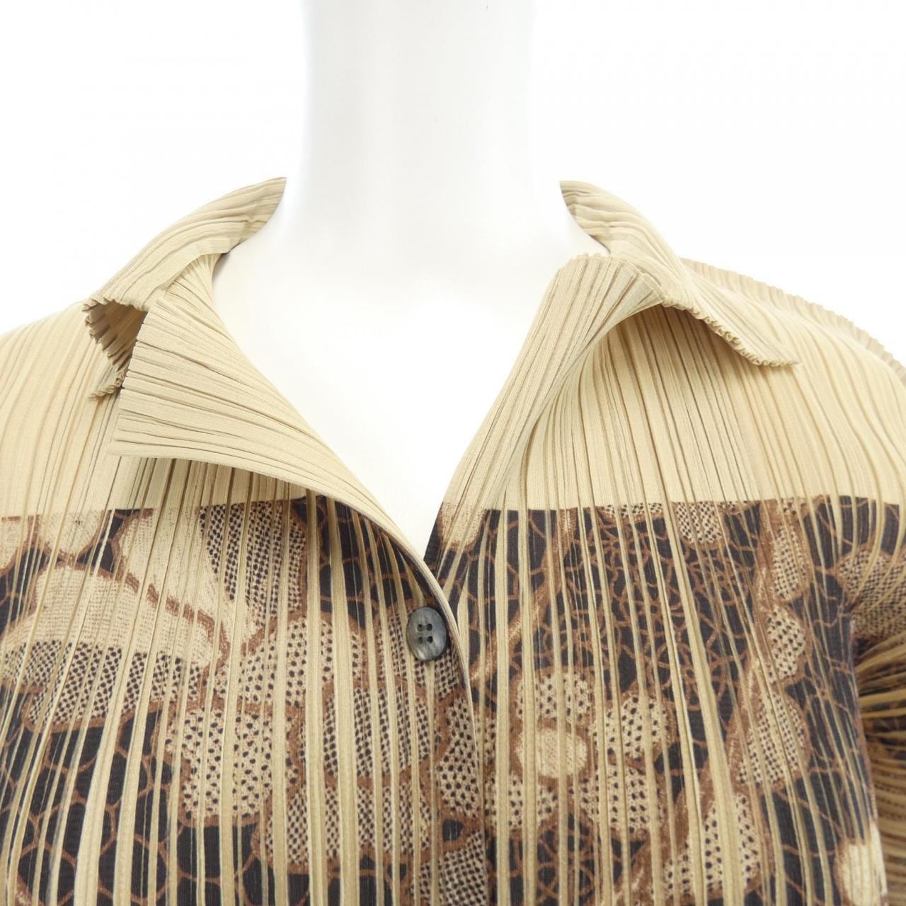 【ヴィンテージ】プリーツプリーズ PLEATS PLEASE 転写　フラワー PP86-JK424 カーディガン