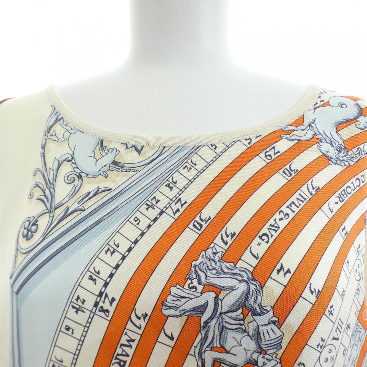 エルメス HERMES DIES ET HORE 96-7713 ツイルレーヌ. チュニック