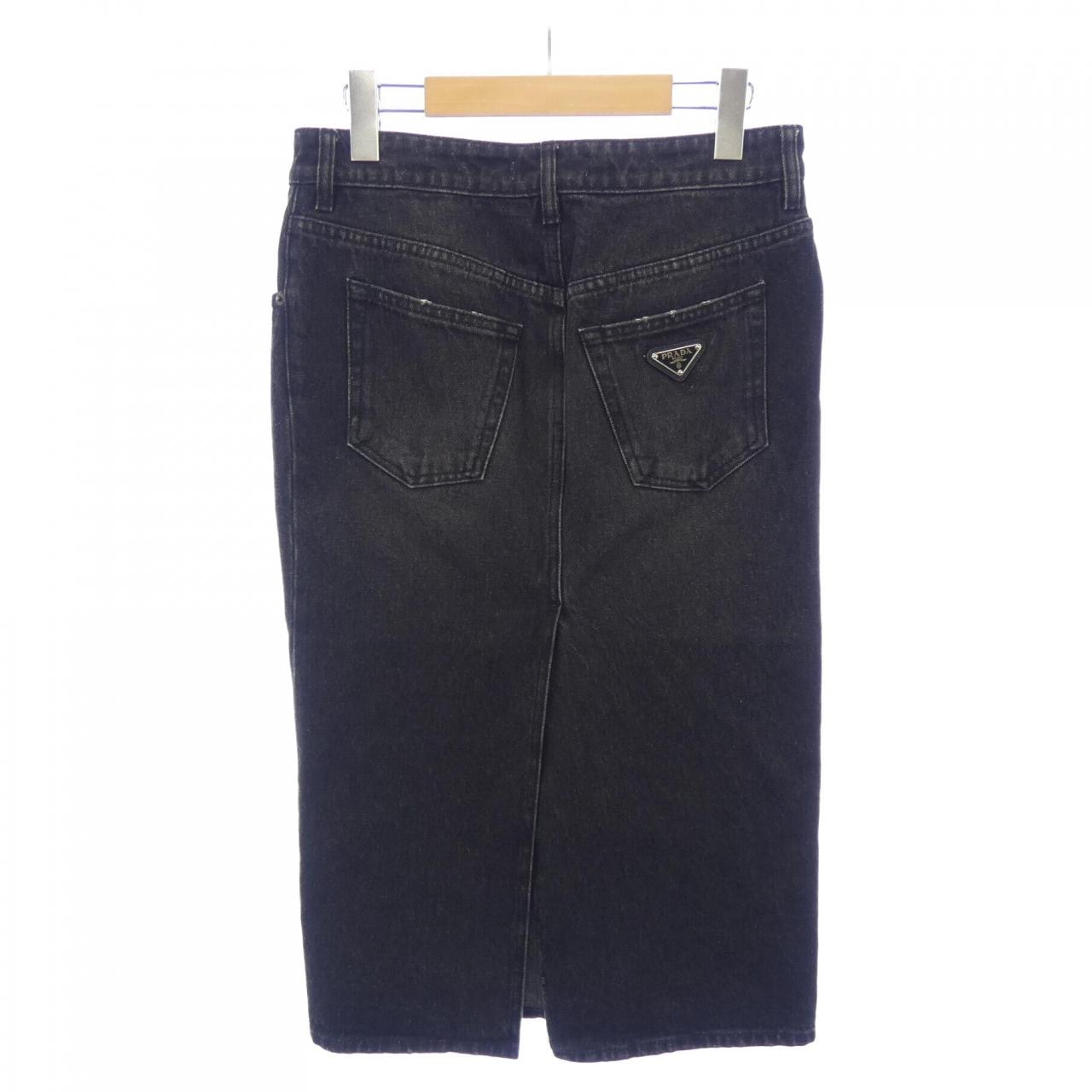 プラダ PRADA トライアングルロゴ デニムロング GFD163 S222 109N スカート