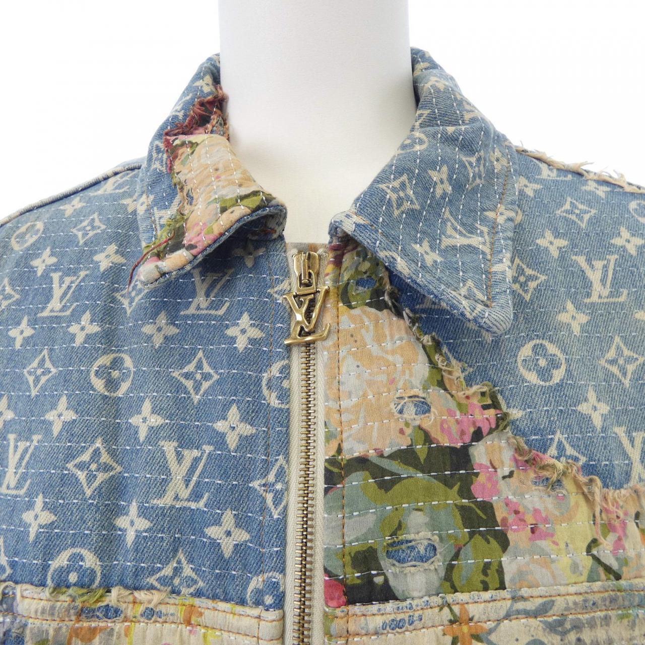ルイヴィトン LOUIS VUITTON デストロイドワークウェアデニムジャケット HNA90WJF0 ジャケット