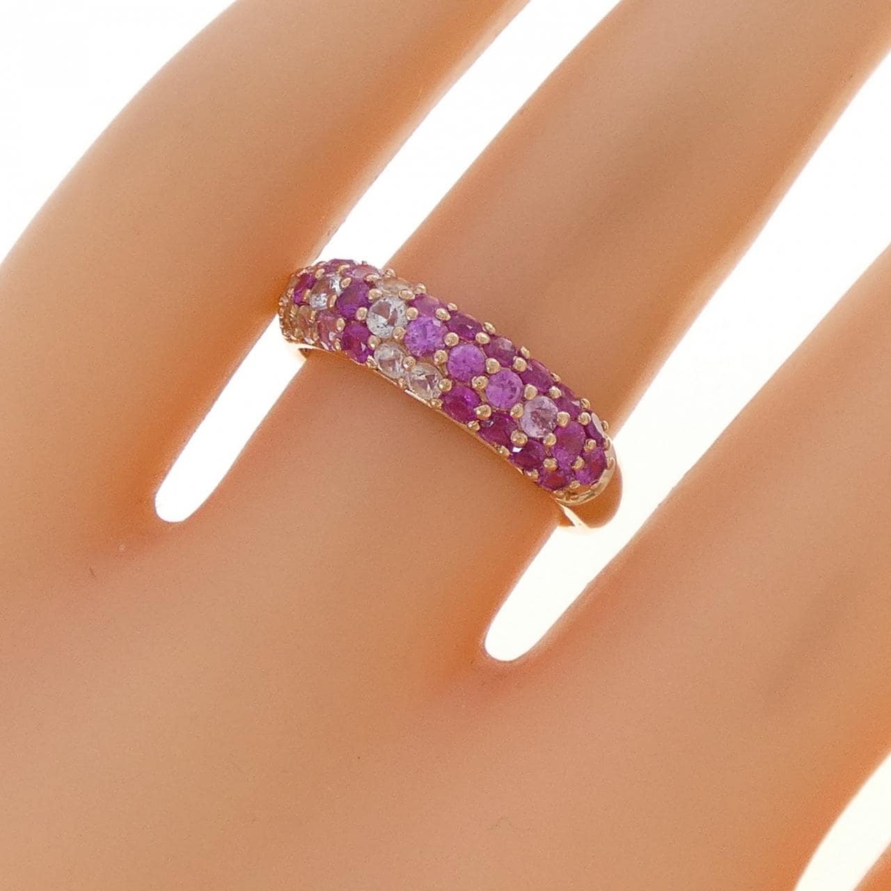 K18PG サファイヤ リング 1.20CT