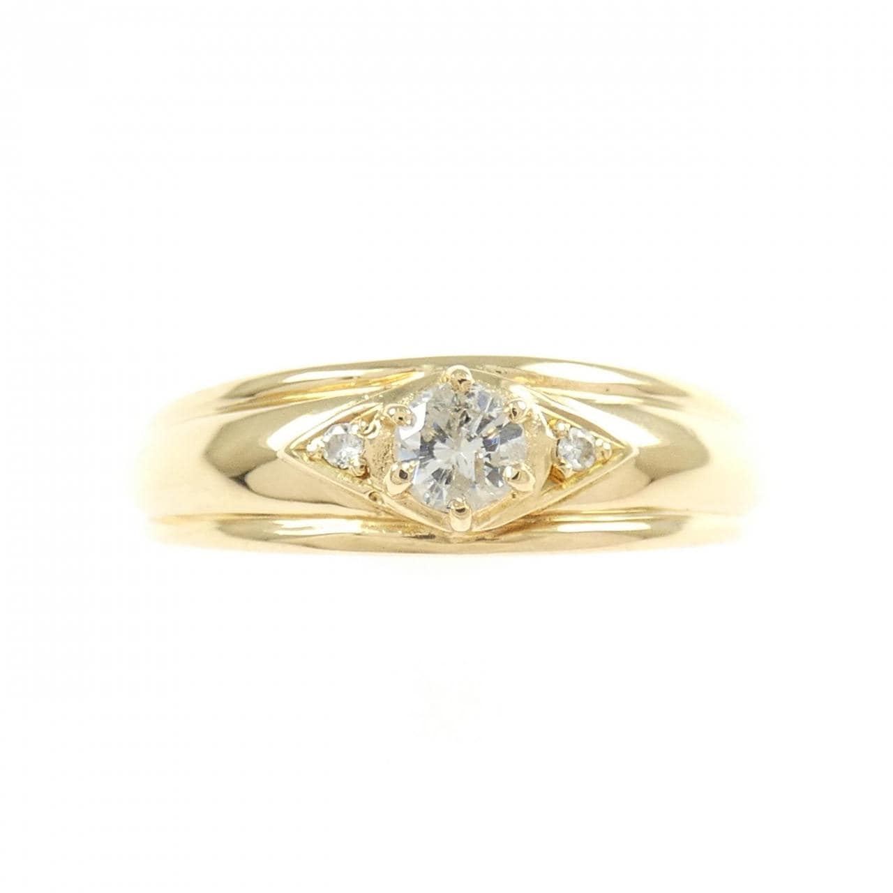 K18YG ダイヤモンド リング 0.14CT