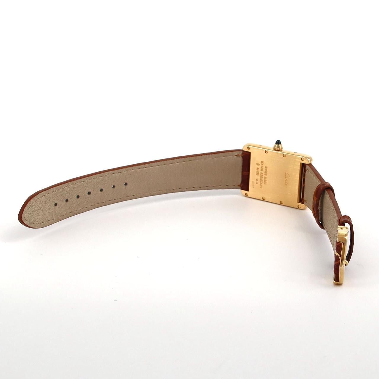 Cartier Tank Louis Cartier LM YG WGTA0067 YG Quartz