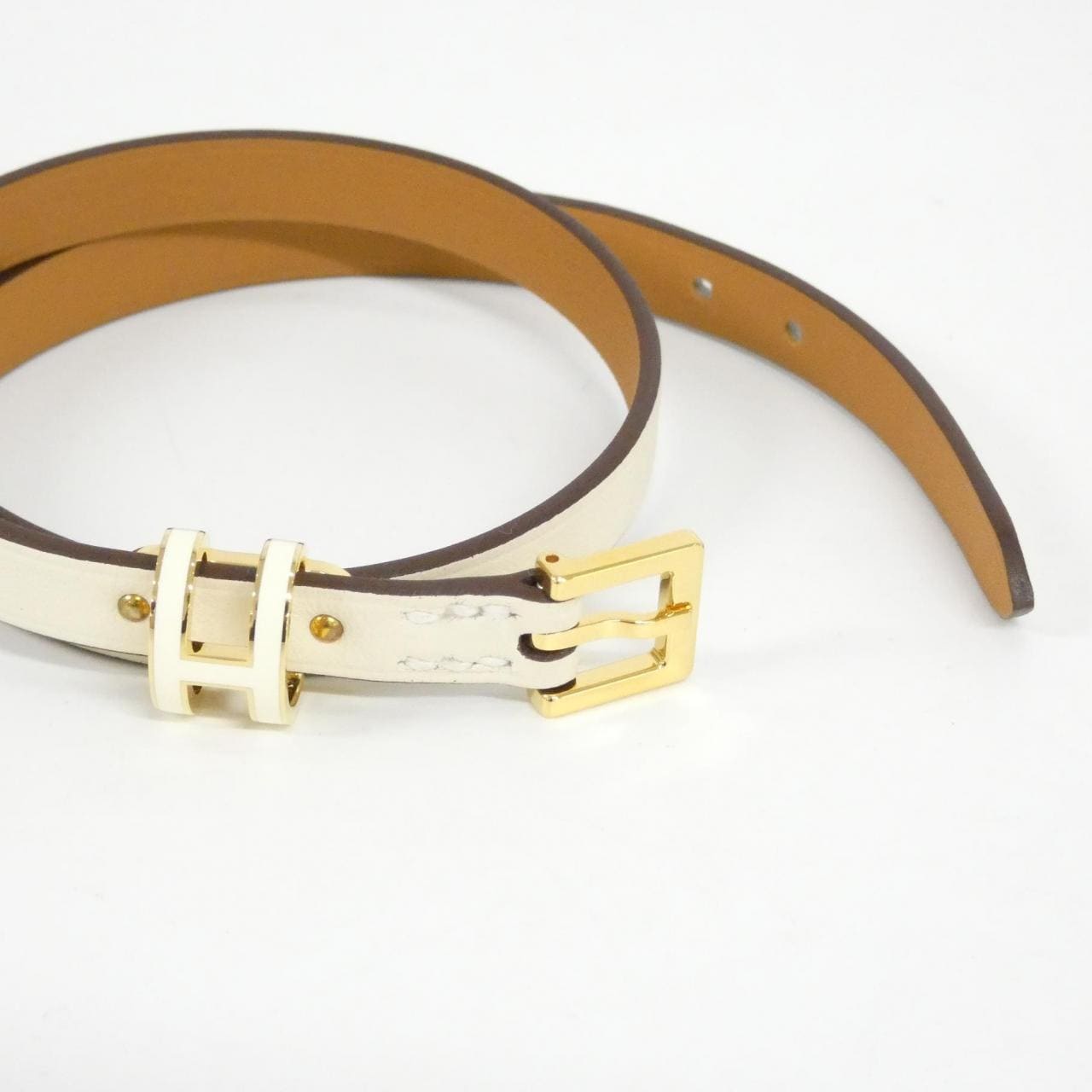 【未使用品】エルメス ポップ アッシュ ドゥブル トゥール 500349FK ブレスレット