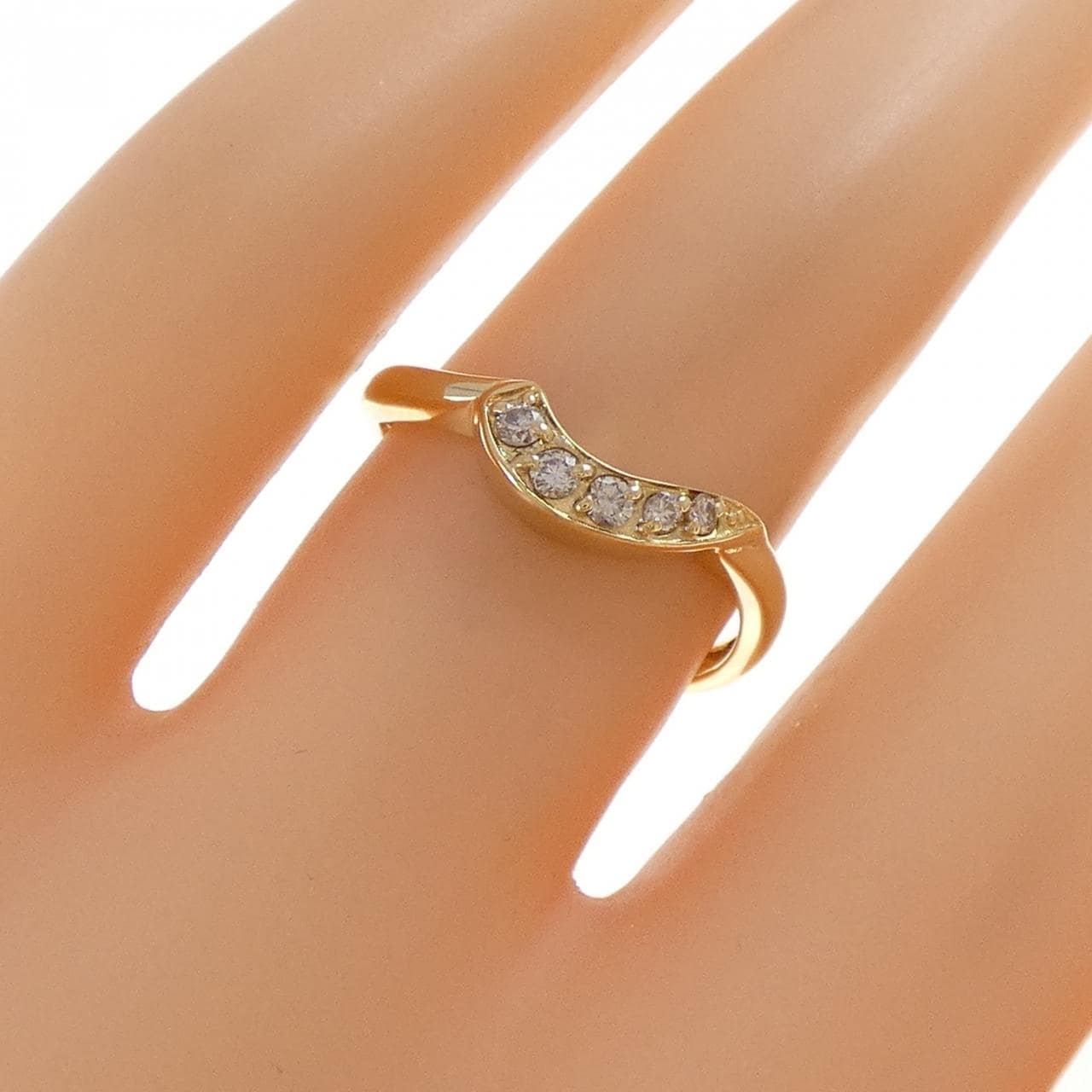 K18YG ダイヤモンド リング 0.10CT