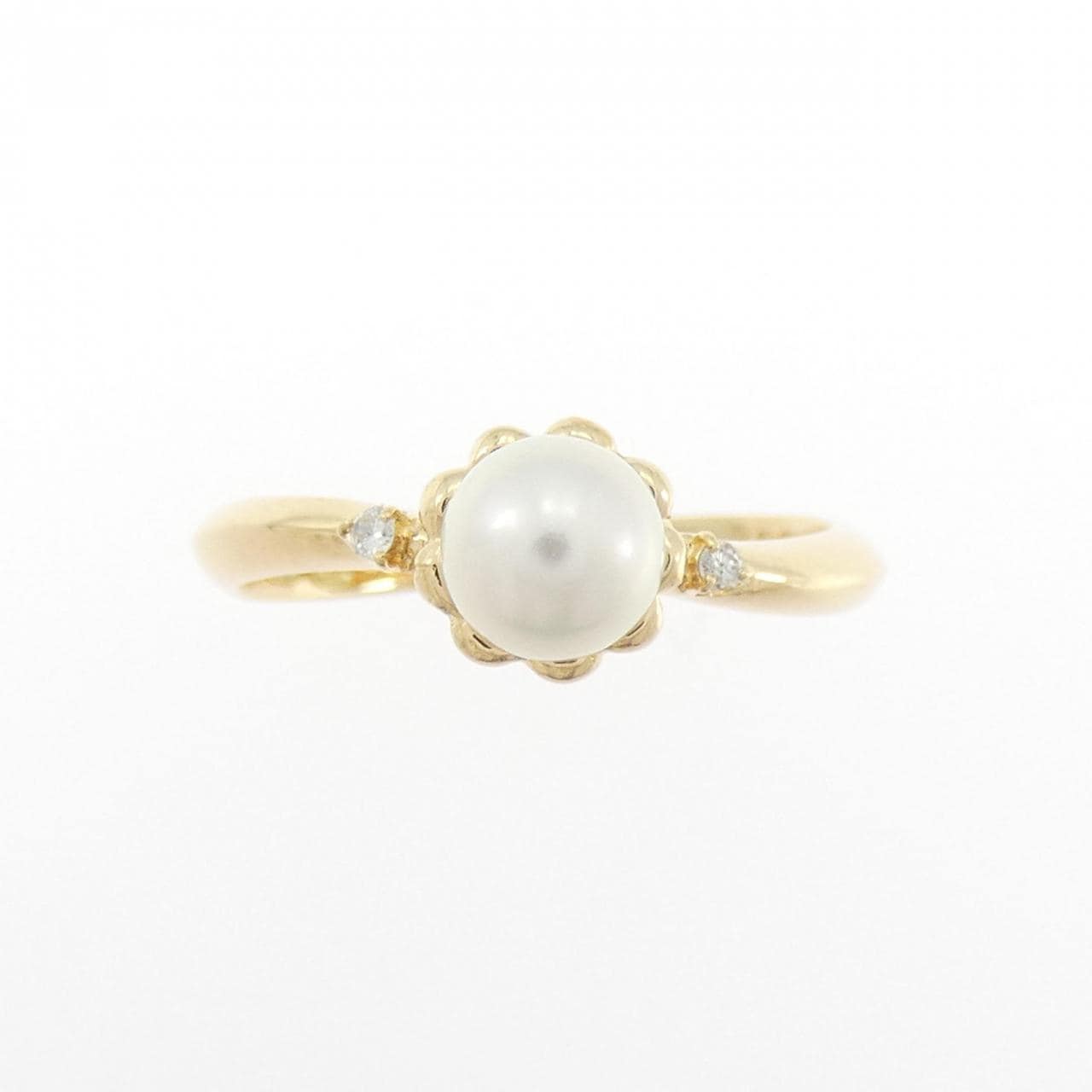 K18YG アコヤパール リング 5.2mm