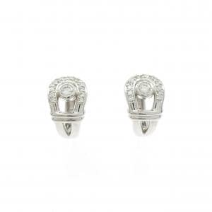 K18WG ダイヤモンド ピアス 0.50CT