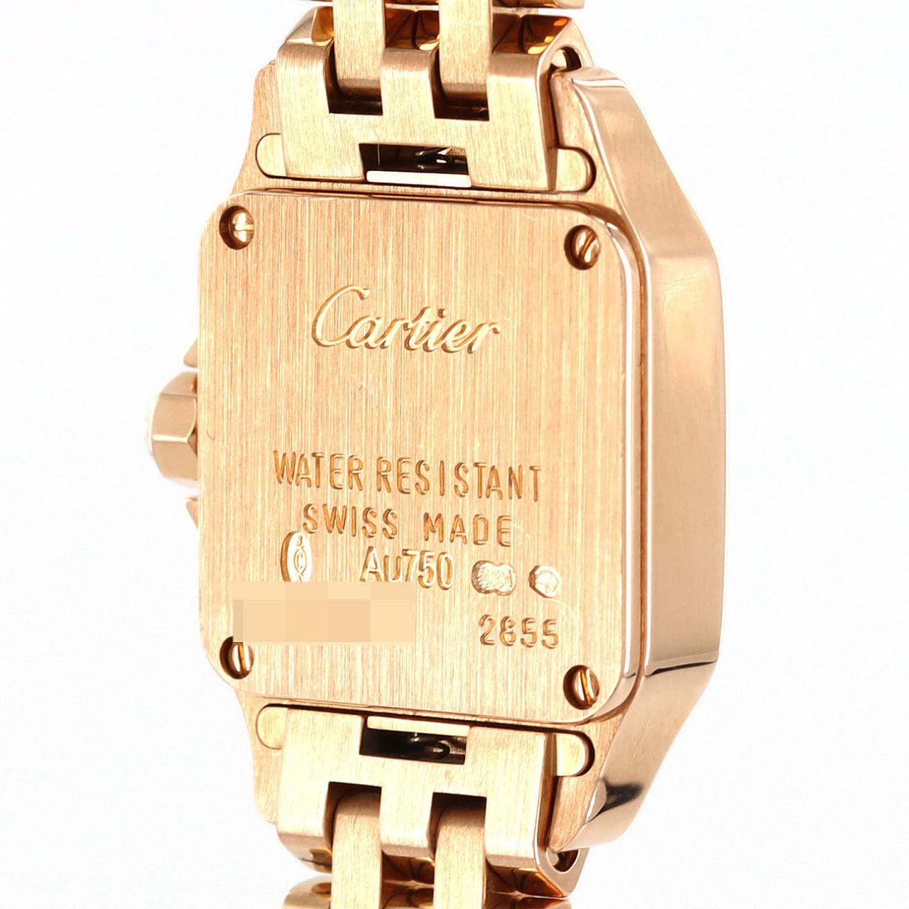 Cartier Mini Santos de Moiselle PG W25077X9 PG/RG石英