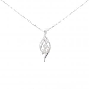 K18WG ダイヤモンド ネックレス 0.30CT