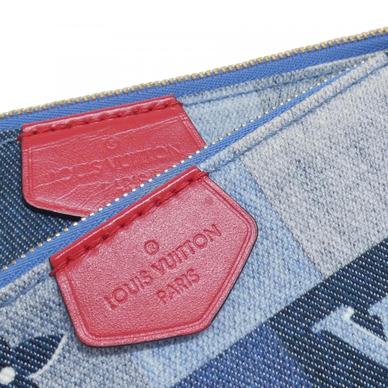 ルイヴィトン デニム モノグラム ミュルティ ポシェット アクセソワール M44990 ショルダーバッグ