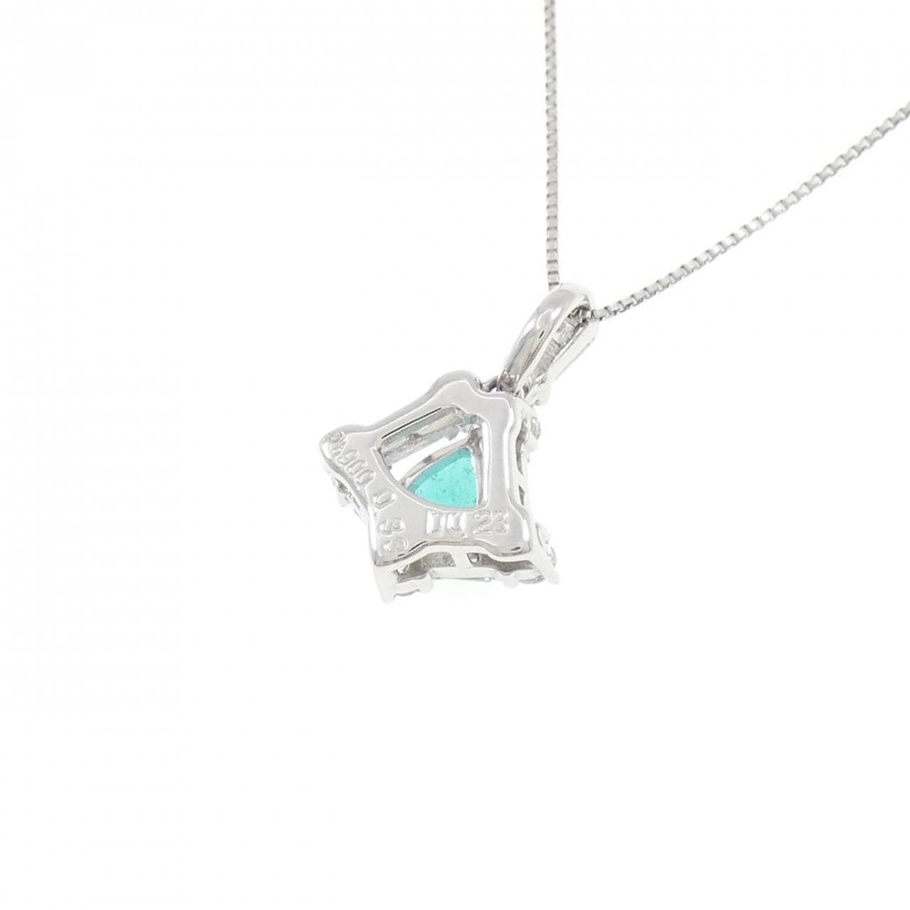 PT900/PT850 パライバトルマリン ネックレス 0.33CT