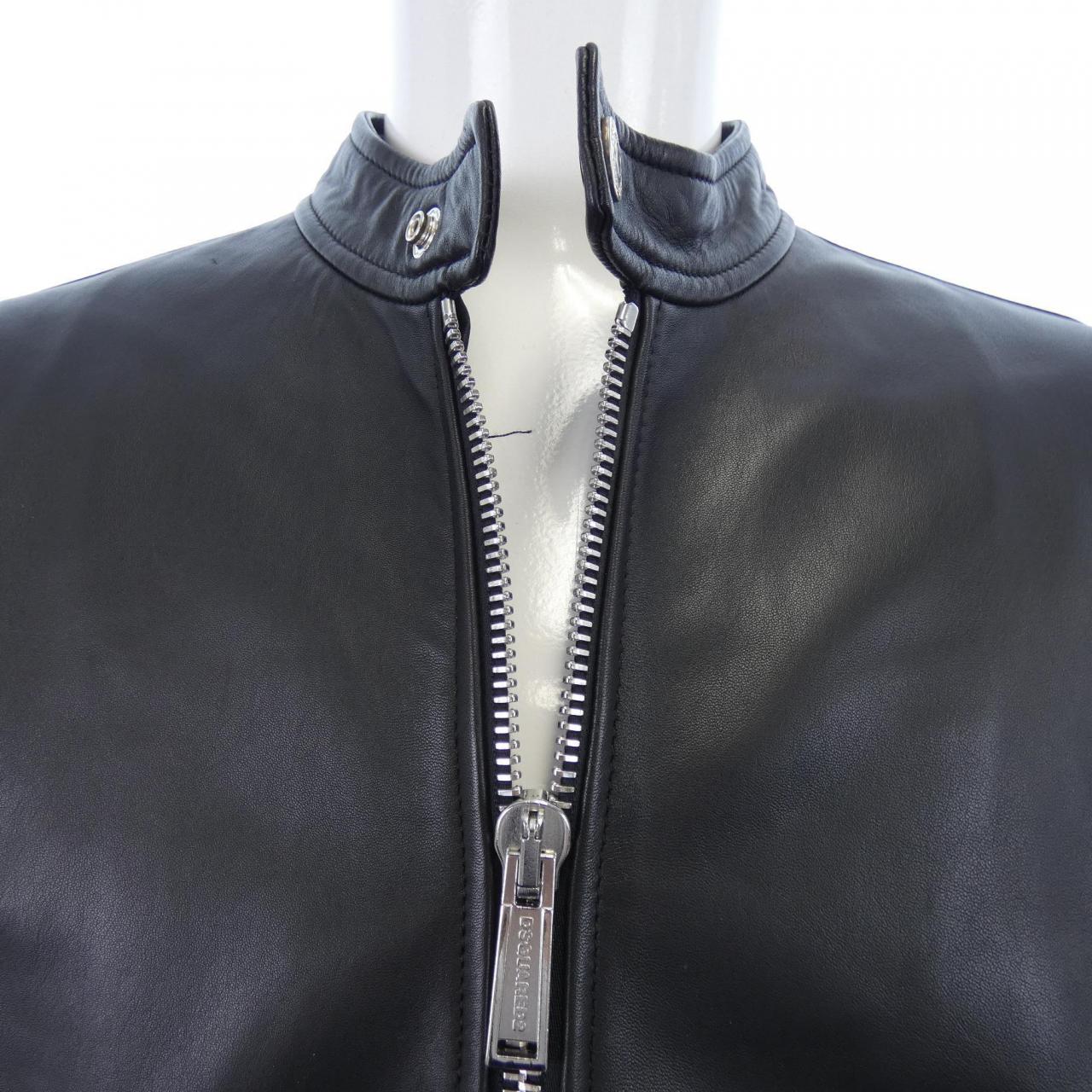 ディースクエアード DSQUARED2 レザーライダースジャケット