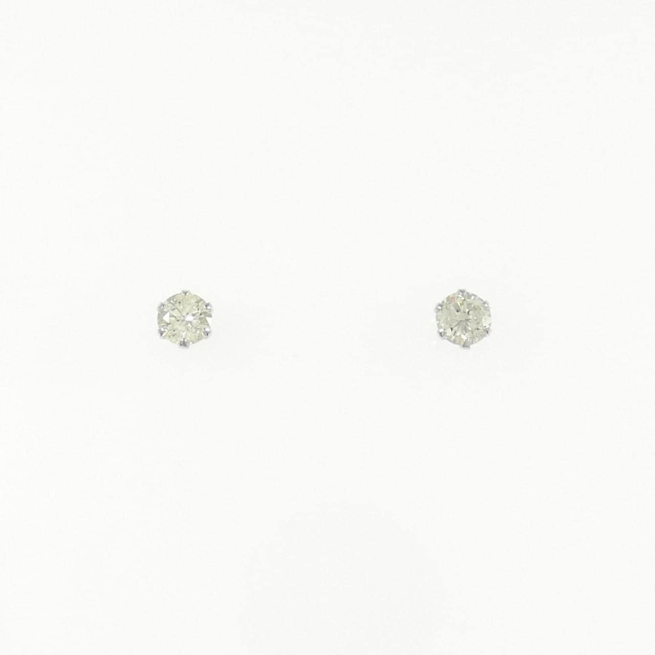 PT900 ソリティア ダイヤモンド ピアス 0.20CT