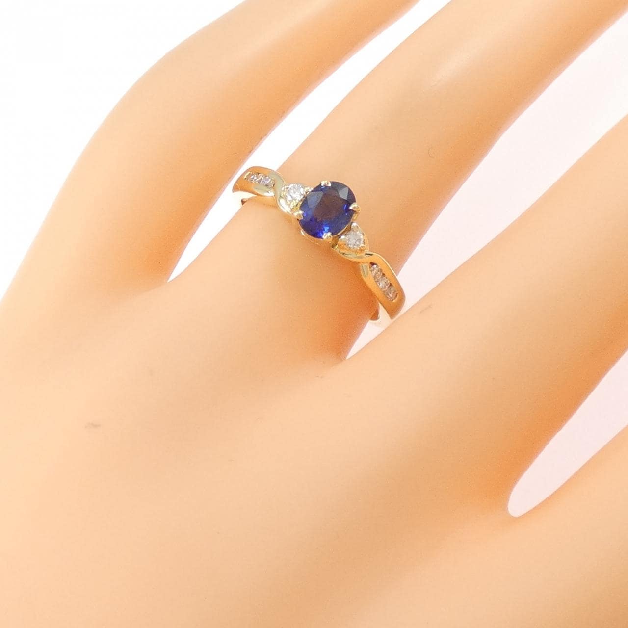 750YG藍寶石戒指