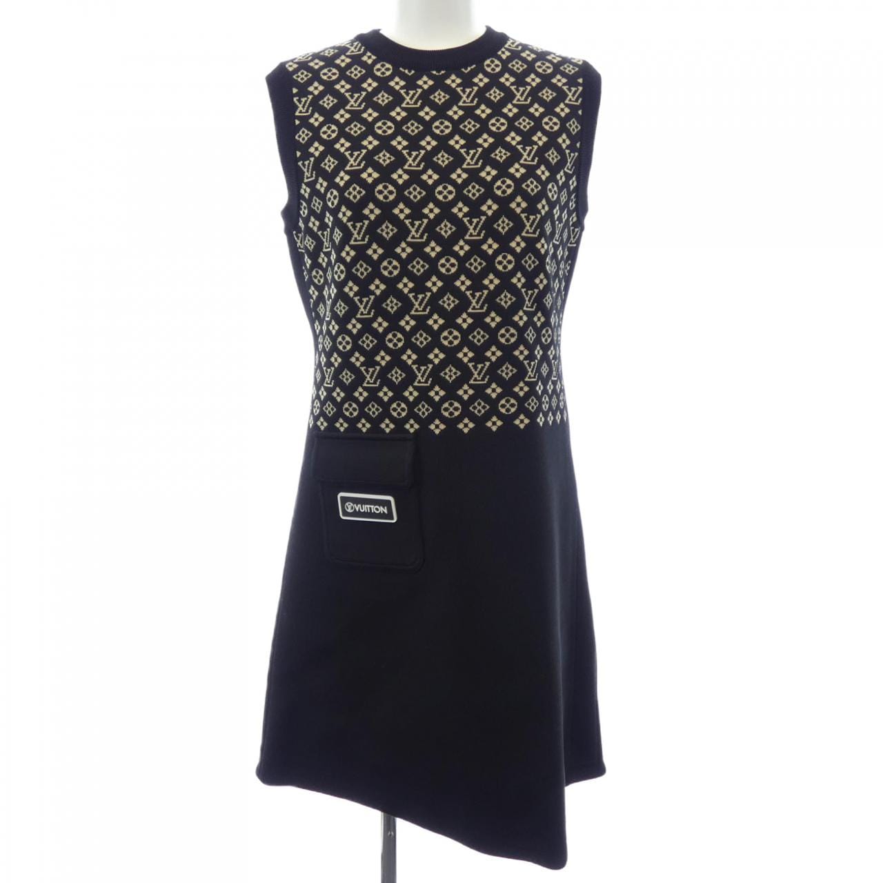 ルイヴィトン LOUIS VUITTON モノグラムニットAラインミニ FLKD08FN7 ワンピース