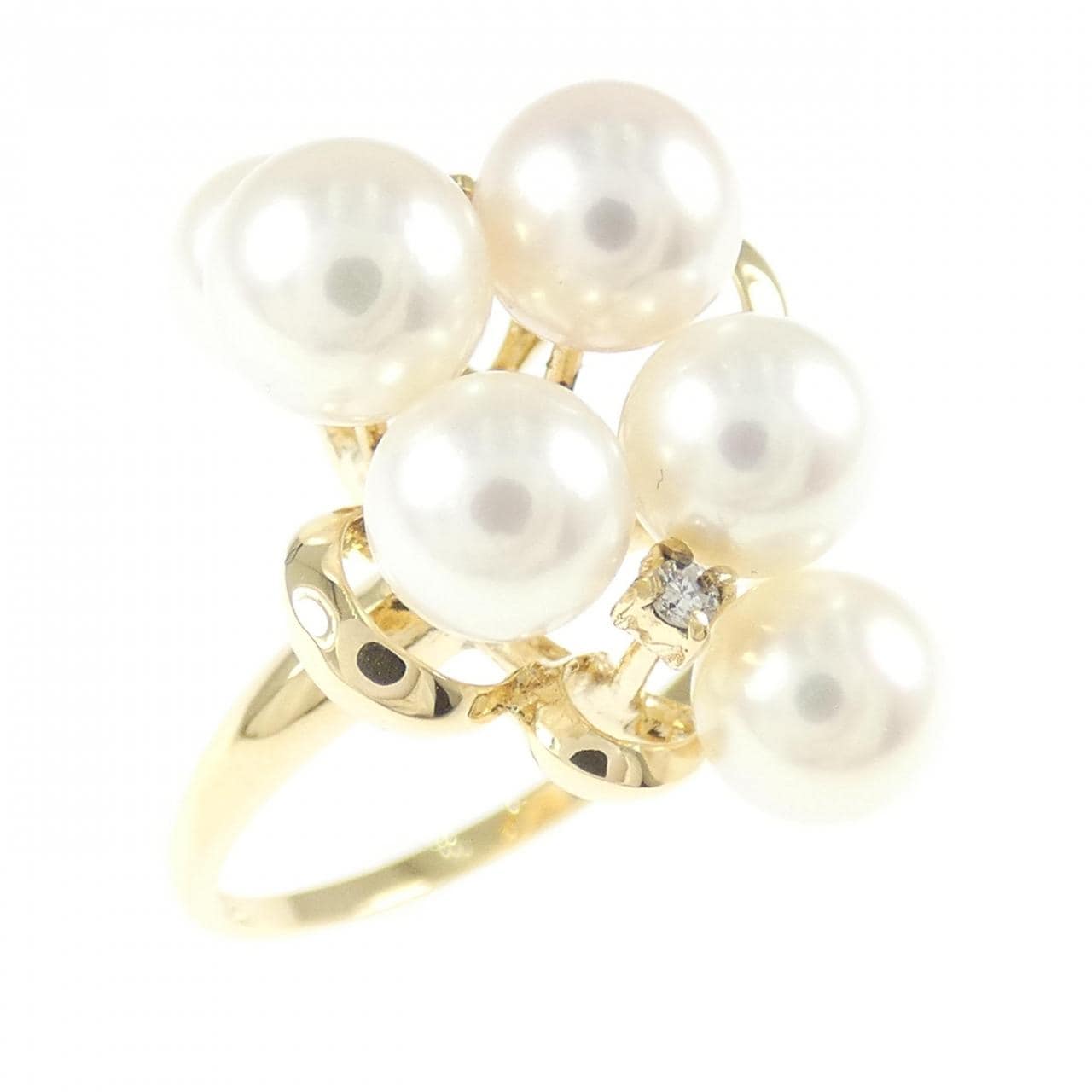 K18YG アコヤパール リング