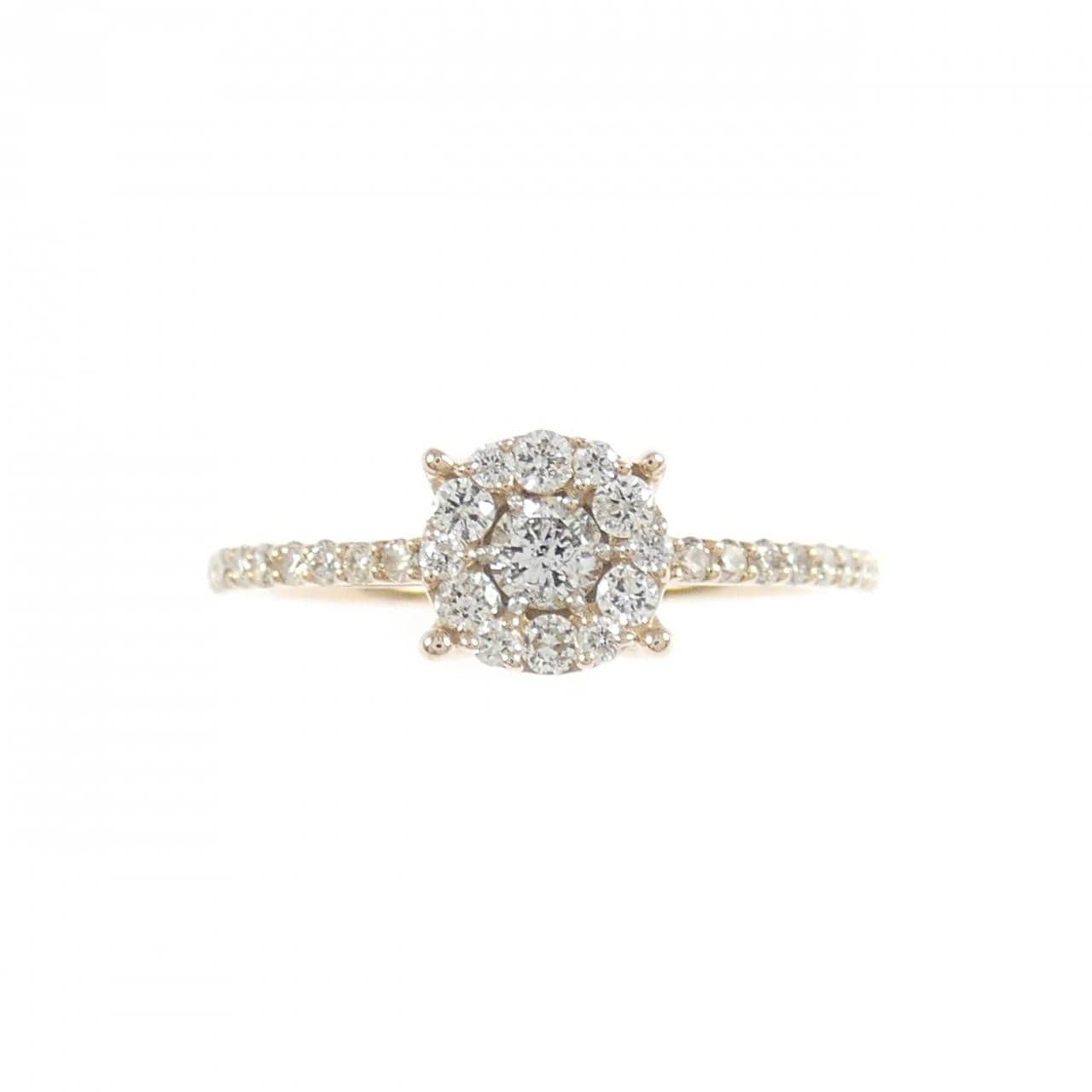 K18PG ダイヤモンド リング 0.31CT