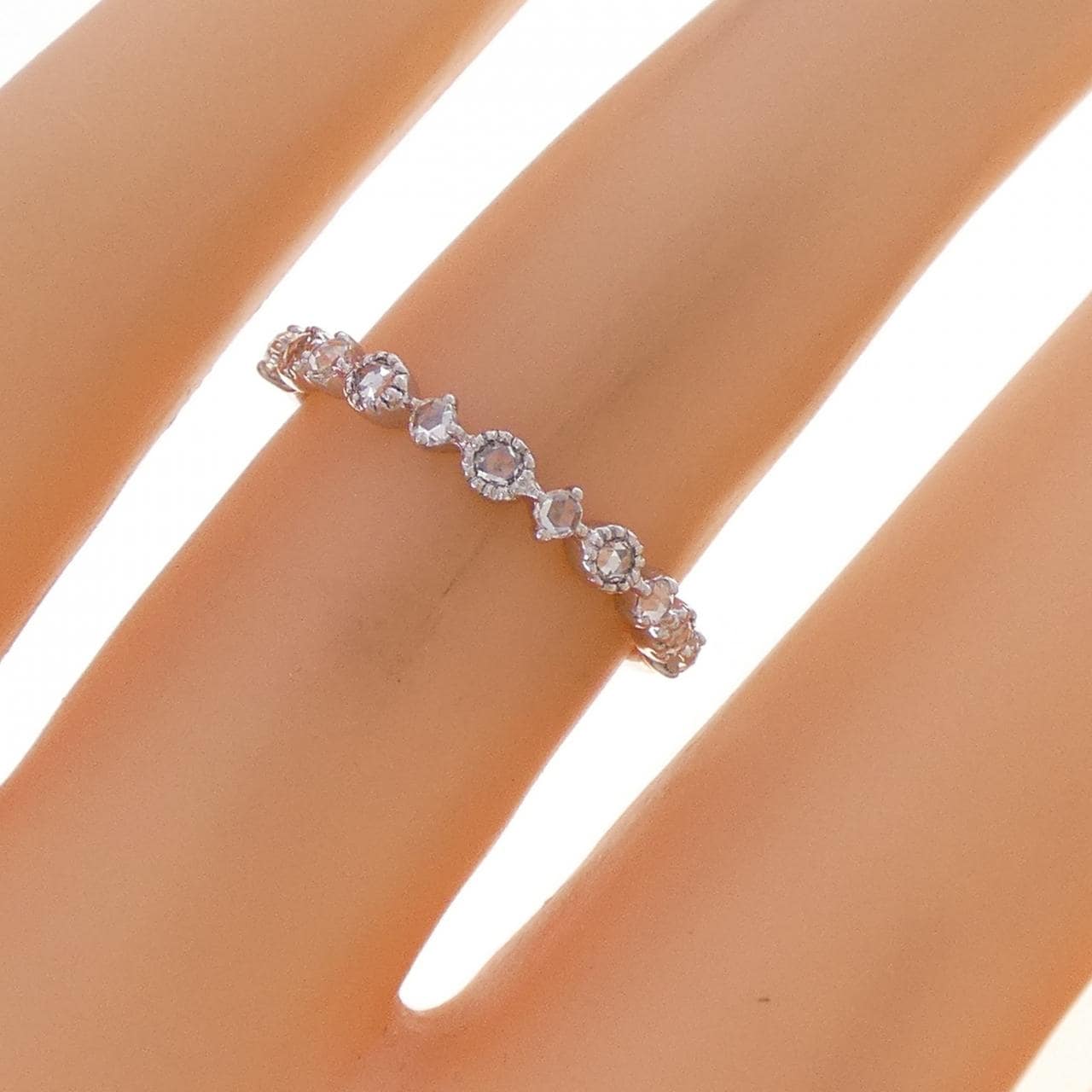 K18WG ダイヤモンド リング 0.19CT