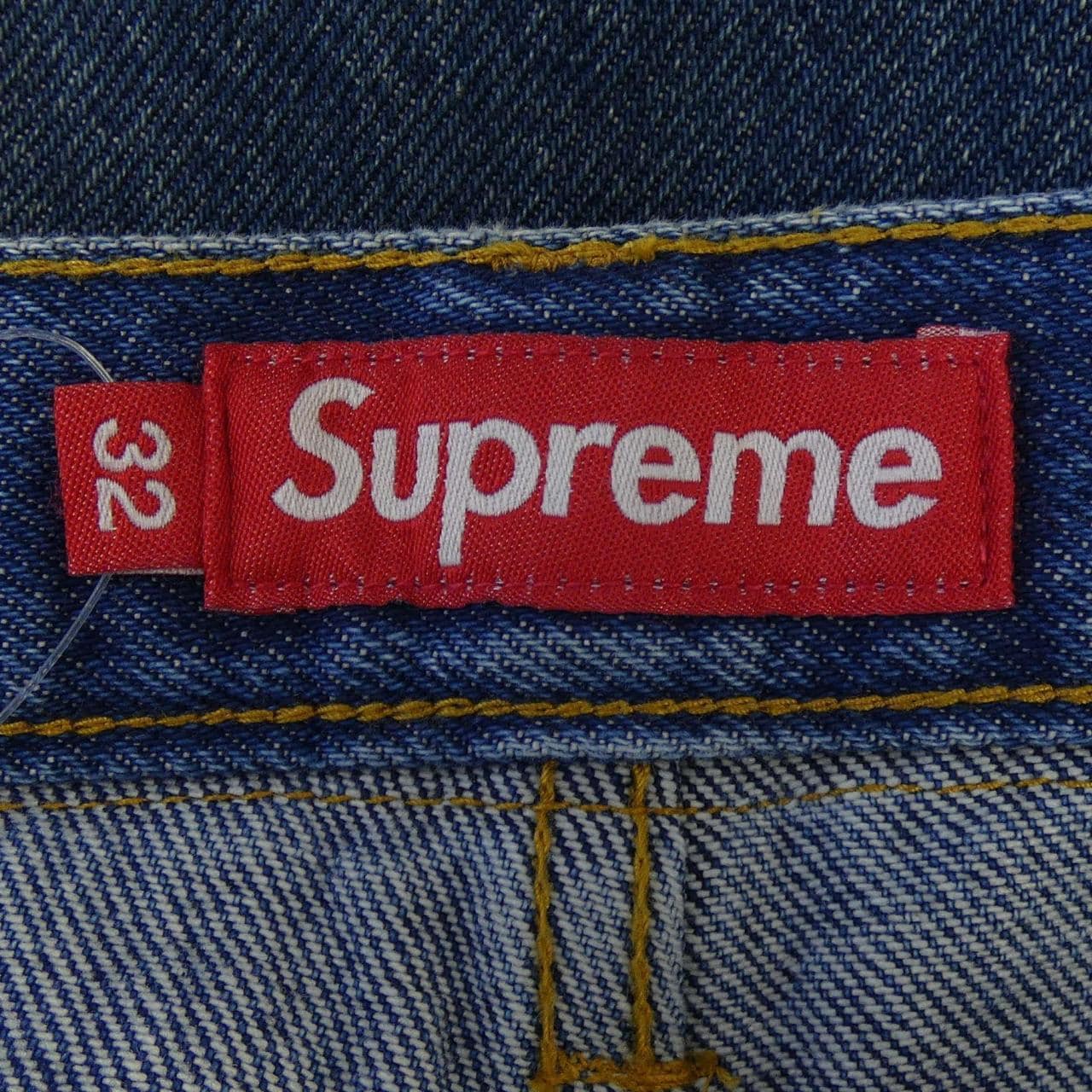 シュプリーム SUPREME Leopard Faux Fur Loose Fi ジーンズ