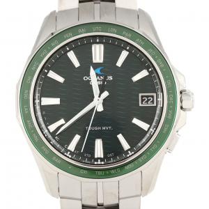 カシオ オシアナスマンタ 電波時計 TI OCW-S400-3AJF TI ソーラークォーツ