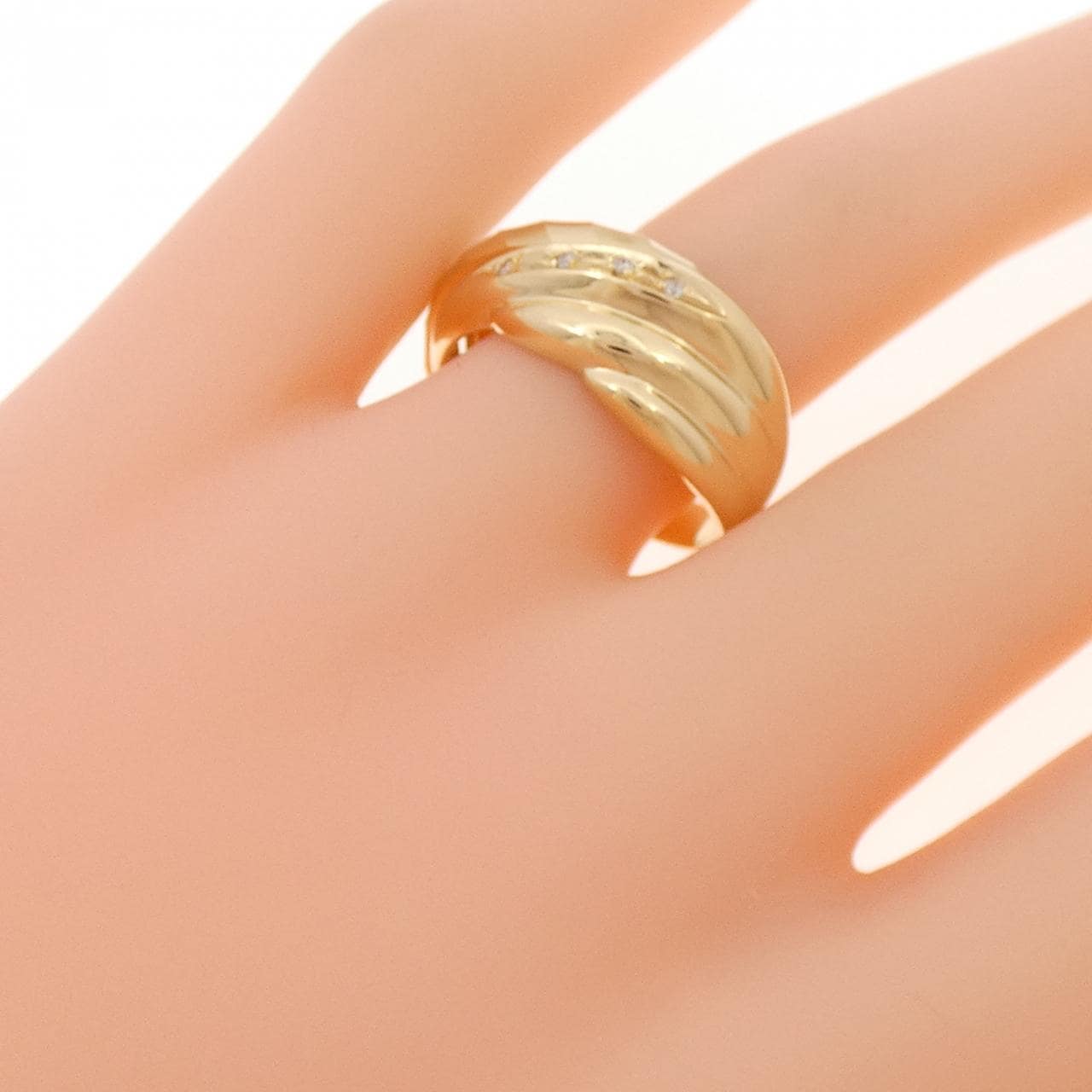 K18YG ダイヤモンド リング