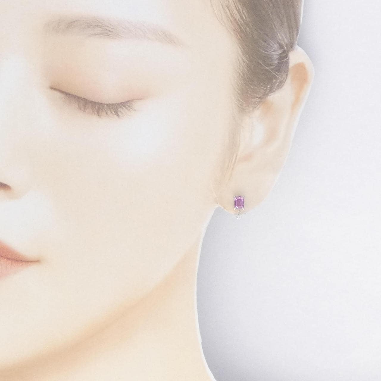 【リメイク】PT サファイヤ ピアス 0.94CT