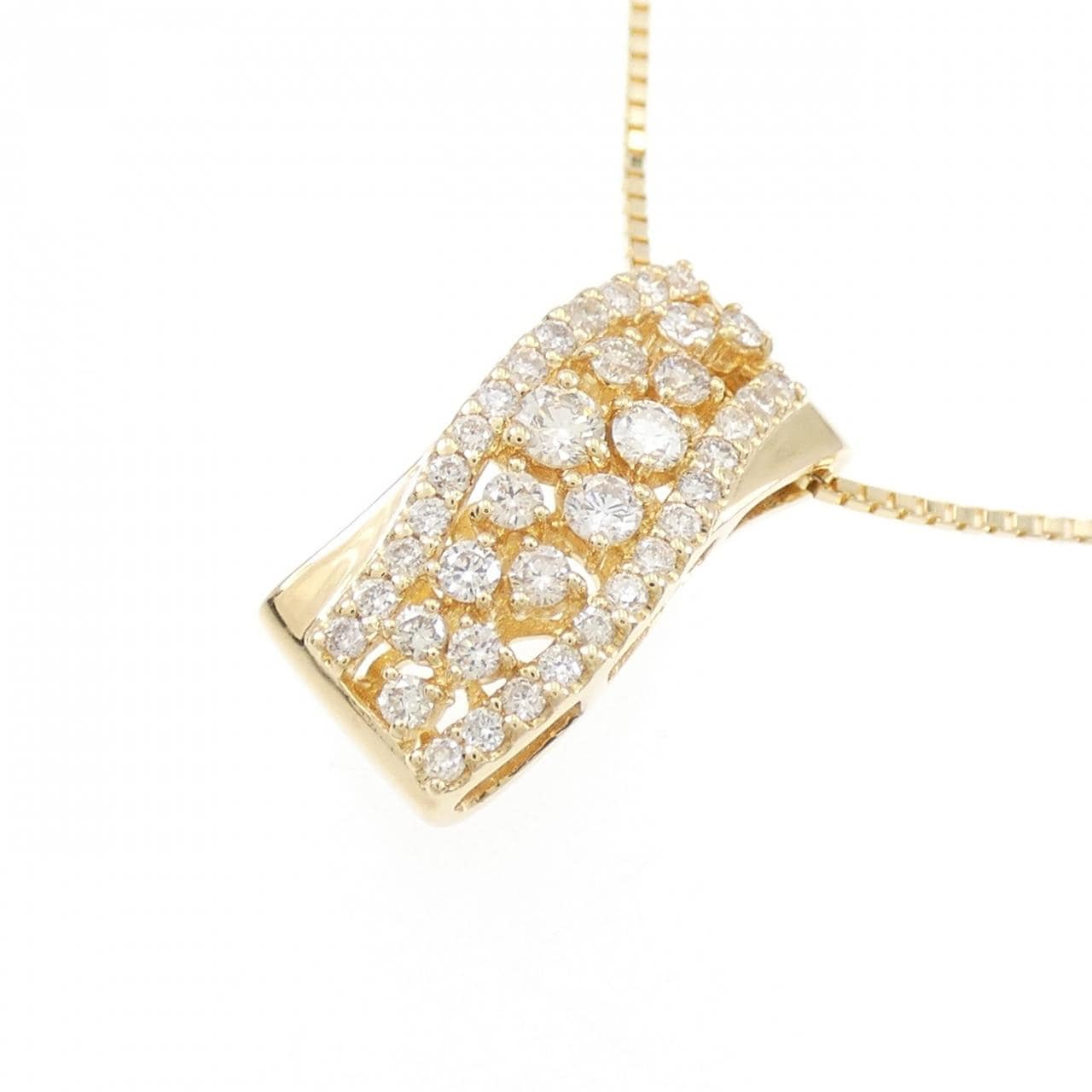 K18YG ダイヤモンド ネックレス 0.35CT