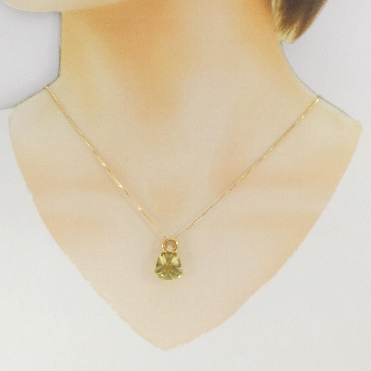 K18YG クオーツ ネックレス 6.70CT