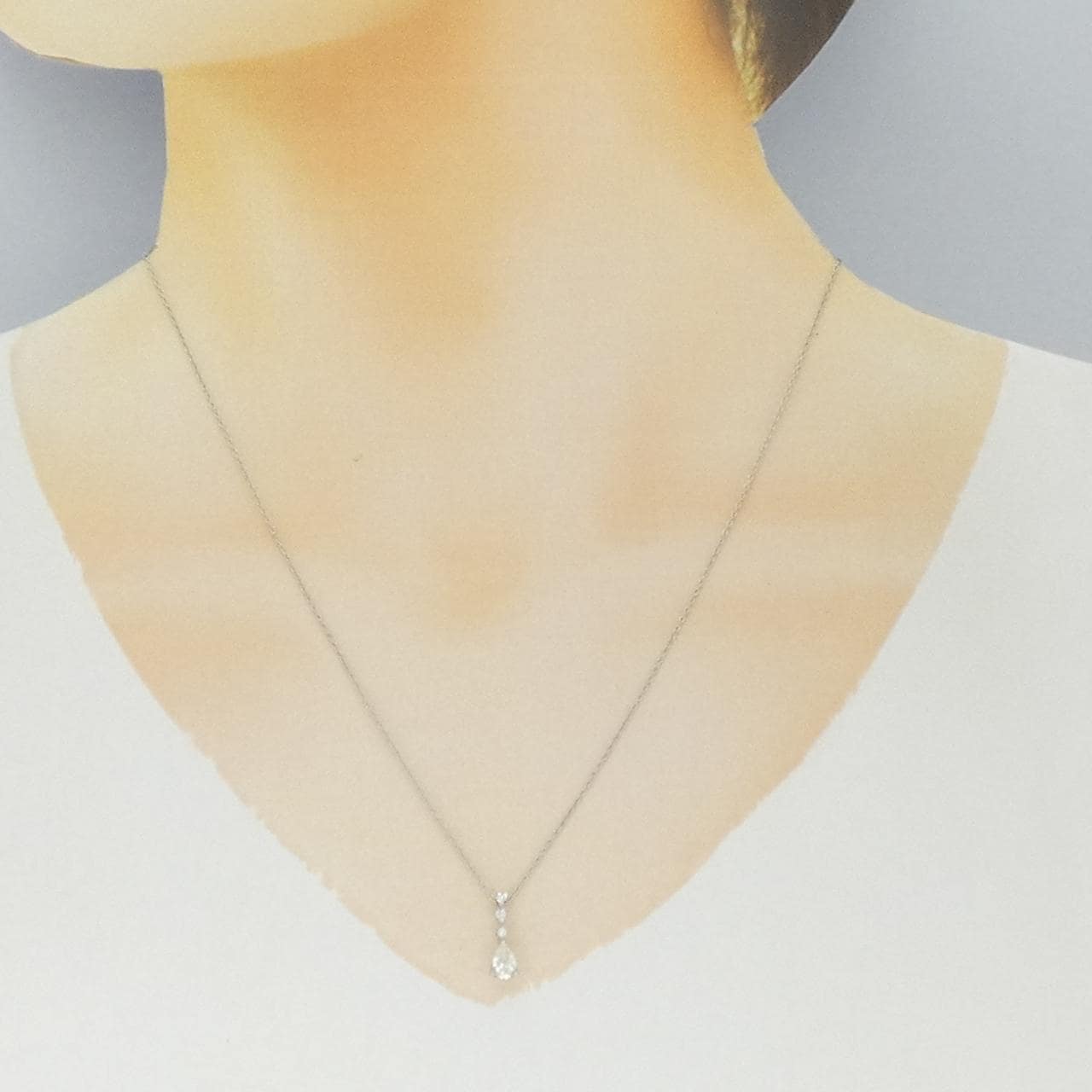 PT900/PT850 ダイヤモンド ネックレス 0.29CT